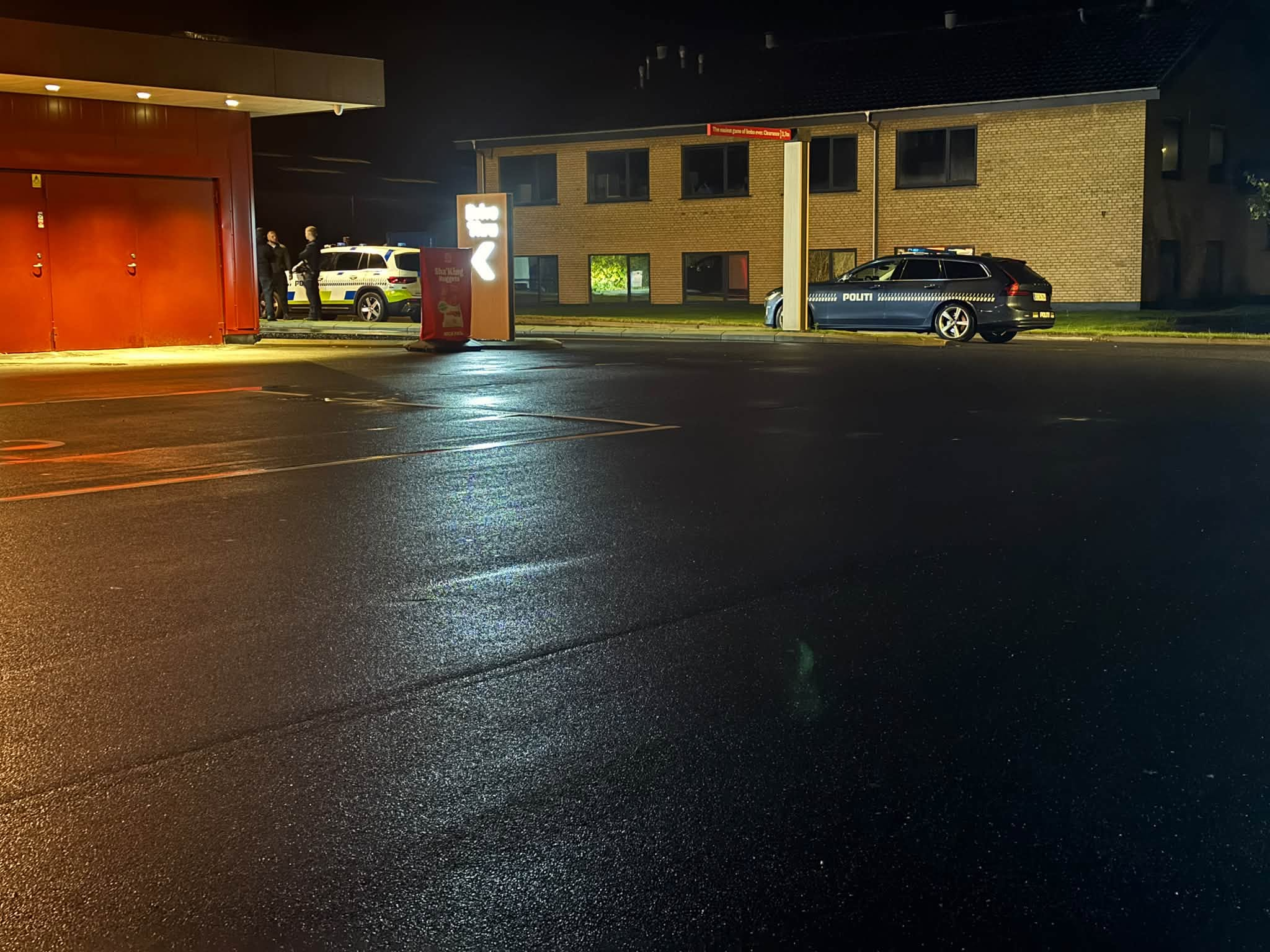 Politiet blev kaldt ud til noget tumult hos Burger King i Randers på Mariagervej